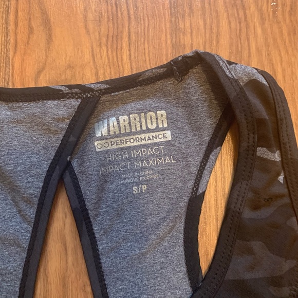 Camo black and grey sports bra, size small - Picture 2 of 3